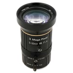 3MP 5-50mm F1.4 CCTV Camera Video Lens 1/2.7" CS Mount Manual IRIS Zoom Focus