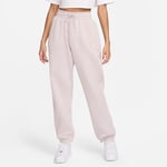 Nike Joggebukse Phoenix Fleece Oversized - Rosa/hvit Dame Joggebukser female