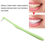 (Green)Single Interspace Brush Orthodontic Dental Toothbrush Braces Clean SG5