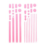 Lux-Case Custom Edge Klistermärke För Iphone 4s/4 Metallram (rosa)