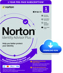Norton Identity Advisor Plus 2024 1 Device 12 Month - 5 Minute Delivery by Email