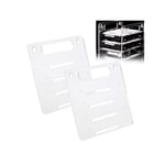 Hard Disk Drive Rack, Clear Acrylic 4 Layer 2.5inch /3.5inch Hard Disk Drive Rack Desktop Computer 3.5 inch HDD Cage Tray