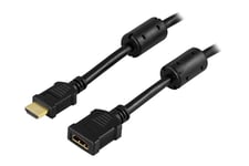 DELTACO HDMI-121 - HDMI-forlængerkabel - 1 m