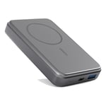 Epico Mag+ PowerBank i aluminium 10.000 mAh / 20 W - MagSafe Kompatibel - Grå