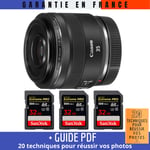 Canon RF 35mm f/1.8 Macro IS STM + 3 SanDisk 32GB UHS-II 300 MB/s + Guide PDF '20 TECHNIQUES POUR RÉUSSIR VOS PHOTOS