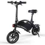 SSQIAN Electric Bike, Foldable 12 Inch E-Bike With 36v 350w Motor And 6.0ah Lithium Battery City Bicycle Max Speed 25 Km/H, Disc Brake Electric Scooter Adults