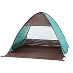 ZHENG Portable Tent Beach Tent Pop Up For Kids And Adults UV Protection Outdoor Fishing Light Portable Tent,2 Colors (Color : Brown)