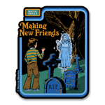 Steven Rhodes - Making New Friends Sticker, Accessories