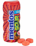 Mentos Sugarfree Sour Strawberry Gum - Sur Sockerfri Tuggummi med Smak av Jordgubb