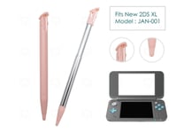 2 x Pink Stylus 1 Extendable for New Nintendo 2DS XL/LL Plastic Replacement Pen