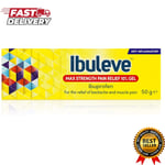 Ibuleve Max Strength Pain Relief 10% Ibuprofen Gel Pain, Sprains, Backache, 50 g