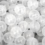 Littletom - 50 Boules en pe diamètre 5,5cm pour remplir piscine bébé Transparent - transparent