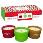 Christmas Candle Set Christmas Eve, Christmas Day, Boxing Day - Pack of 3 85g