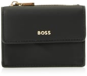 Hugo Boss Women's Abelie Zip Cardhold Card Holder, Black, One Size
