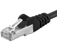 PremiumCord Patch kabel S-FTP Cat6a 7m cerna, 7 m, Cat6a, SF/UTP (S-FTP), RJ-45, RJ-45