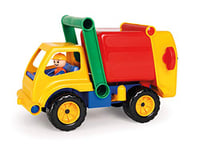Lena 04356 Camion Poubelle Actif env. 30 cm, Voiture Poubelle Robuste avec Poubelle verrouillable, 1 Poubelle et Figurine de Jeu Mobile pour Enfants à partir de 2 Ans