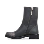 EMU AUSTRALIA Pinjarra Mid Leather Merino Wool Lined Boots, UK 9