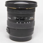 Sigma Used 10-20mm f/3.5 EX DC HSM Lens Canon EF