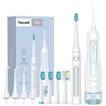 Fairywill Oral Irrigator  &  Electric Sonic Toothbrush Set White  Water Flosser