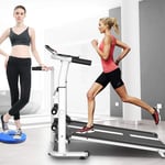 CHJ Folding Treadmill, Home Jogging Walking Portable Fitness Equipment Small Multifunctional Mechanical Walking Machine
