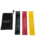LEVITY 3-pack Mini Bands (Black, Yellow, Red)
