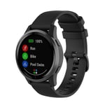 New Watch Straps for Garmin Vivoactive 4 22mm Silicone Strap(White) Smart Wear (Color : Black)