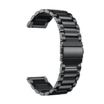 Huawei Watch GT/GT2 / Garmin Forerunner 245 Music - Rostfritt stål klockarmband 20mm Svart