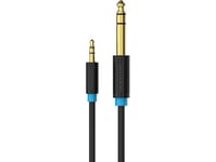 Vention Babbg 3.5Mm Trs Male To 6.35Mm Male Audio Cable 1.5M Black