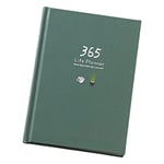 Premium 365 Agenda Agenda Notebook Professional Daily Weekly Monthly Planner Hand Ledger for Office Vert foncé