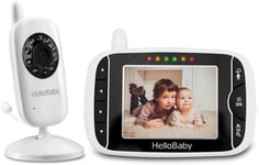 Hellobaby Wireless Video Baby Monitor with Digital Camera, 3.2 Inch Screen Night
