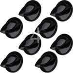 8 x Genuine Belling Cooker Oven Gas Hob Control Knob Dial Buttton Switch - Black