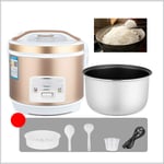XER Rice Cooker Mini Rice Cooker Steamer (2-5L/400-900W/220V) Keep-Warm Function, Premium-Quality Inner Pot, Spatula and Measuring Cup,2L