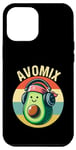 iPhone 13 Pro Max Dj Avocado With Headphones For Men Boys Women Kids Gifts Case