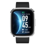 GARETT GRC STYLE Smartwatch - Vattentät/Sportlägen/Puls iOS/Android Silver/Svart