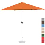 Uniprodo Aurinkovarjo suuri - oranssi kuusikulmainen Ø 270 cm kallistettava