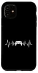 iPhone 11 Cool Vintage Gamer Heartbeat Controller Gaming Case