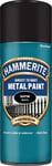 Hammerite 5084778 Metal Paint: Satin Black 400ml (Aerosol)