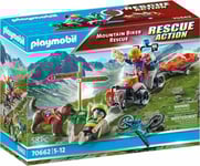 Playmobil 70662 Rescue Action Secouristes de montagne avec Quad tout-terrain