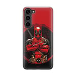 ERT GROUP Coque de téléphone Portable pour Samsung S23 Original et sous Licence Officielle Marvel Motif Deadpool 006 Parfaitement adapté à la Forme du téléphone Portable, Coque en TPU