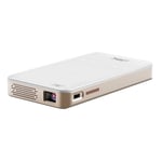 Mini Vidéoprojecteur Portable Android 4K Pico Projecteur Intelligent WiFi + SD 256Go Blanc YONIS
