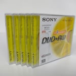 5 X Sony DVD-RW 4.7GB/120M  DVD Rewritable Discs