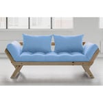 Inside75 Banquette méridienne style scandinave futon celeste BEBOP couchage 75*200cm