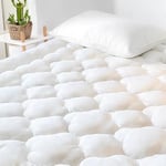 GRT surmatelas 120 x 200 x 30 cm, sur-Matelas pour Adulte en Bambou Viscose, Lavable Plusieurs Fois, Certifié Oeko-Tex, Protection 360°