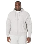 Champion Men's Reverse Weave Full-Zip Hoodie Sweatshirt, Oxford Gray, Large