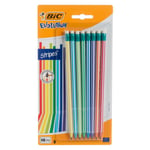 BiC Evolution Stripe HB Graphite Pencil Shock & Chew Resistant Pack Of 8