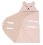 Jollein omlottåkpåse babyskydd, teddybjörn bouclé wild rose