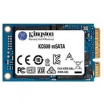 Kingston KC600 - SSD - chiffré - 256 Go - interne - mSATA - SATA 6Gb/s - AES 256 bits - Self-Encrypting Drive (SED), TCG Opal Encryption