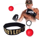 Pannbandsboxning - reflexboll med pannband Röd Röd M