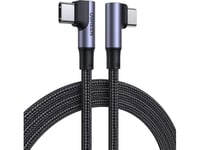 Usb Cable Ugreen Ugreen Angled Cable Usb Type C - Usb Type C Quick Charge Power Delivery 100 W 5 A 1 M Black (Us335 70696)