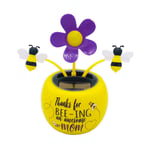 Solar Powered Dancing Flower Toy, Magic Rocking Dacing Solar Flower Car Decor, in The Pot Office Desk Display Gift